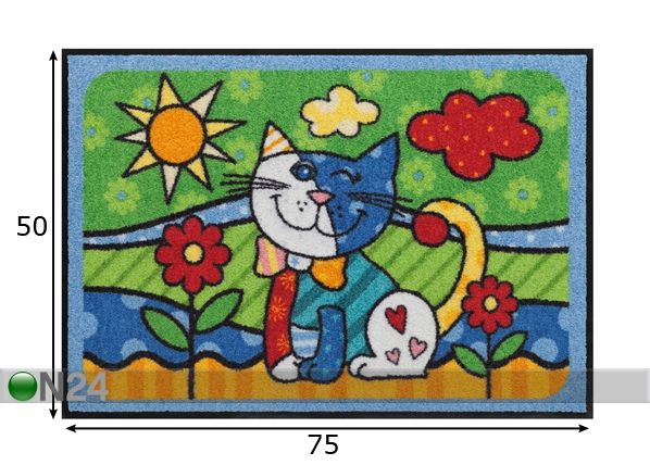 Ковер Pop Art Cat 50x75 cm размеры