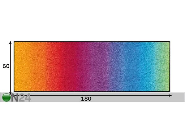 Ковёр Rainbow 60x180 cм размеры