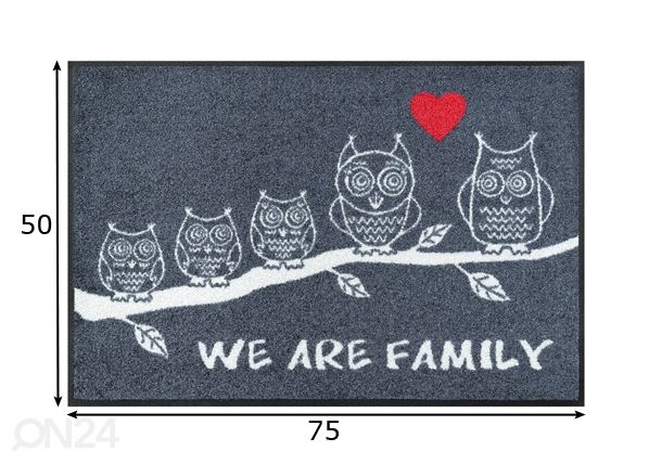 Ковер We Are Family 50x75 cm размеры