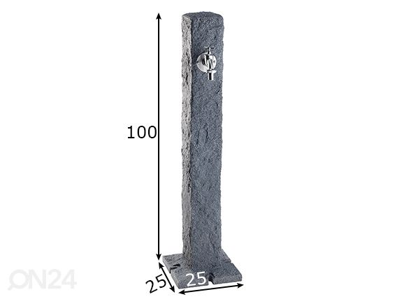 Колонка для воды Dark Granite размеры
