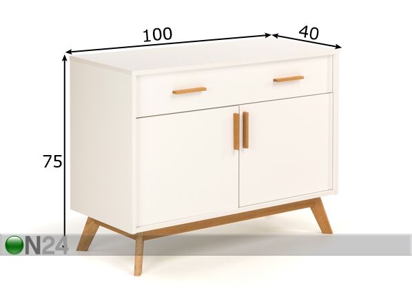 Комод Kensal Nordic Sideboard Compact размеры