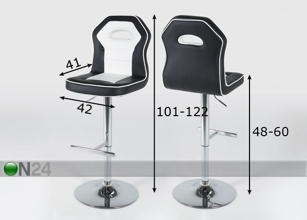 Комплект барных стульев Penguin, 2 шт размеры