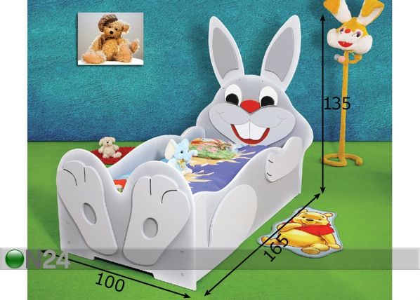 Комплект детской кровати Заяц 80x160 cm размеры