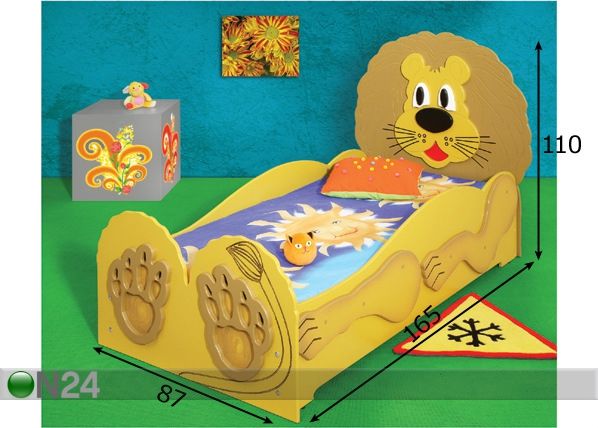 Комплект детской кровати Lion 80x160 cm размеры