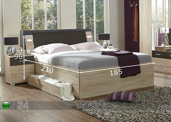 Комплект кровати Florida 180x200 cm размеры
