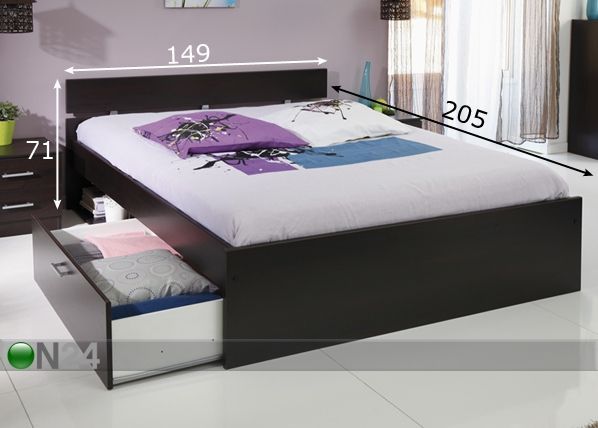Комплект кровати Infinity 140x200 cm размеры