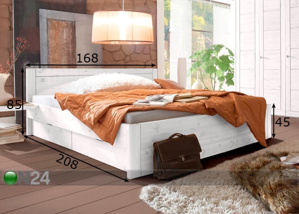 Комплект кровати Rauna 160x200 cm размеры