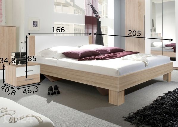 Комплект спальной комнаты 160x200 cm размеры