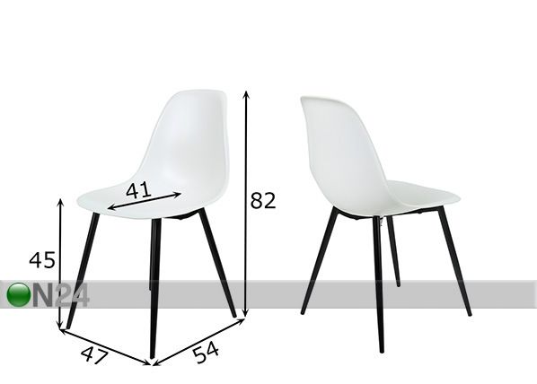 Комплект стульев Funny 2 шт размеры