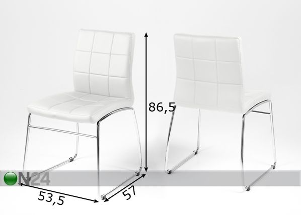 Комплект стульев Hot 2 шт размеры