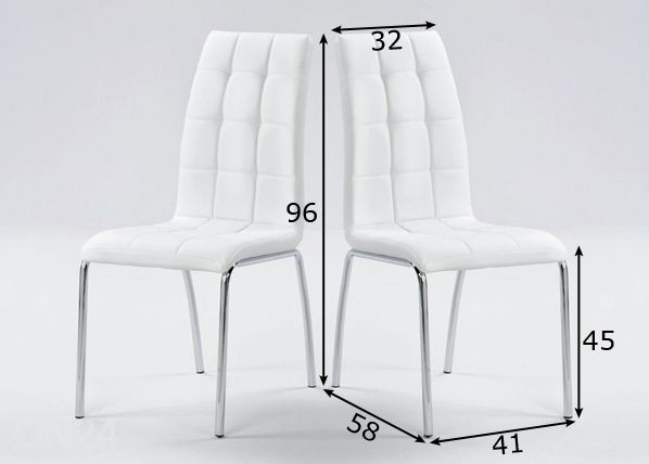 Комплект стульев Krista 2 шт размеры