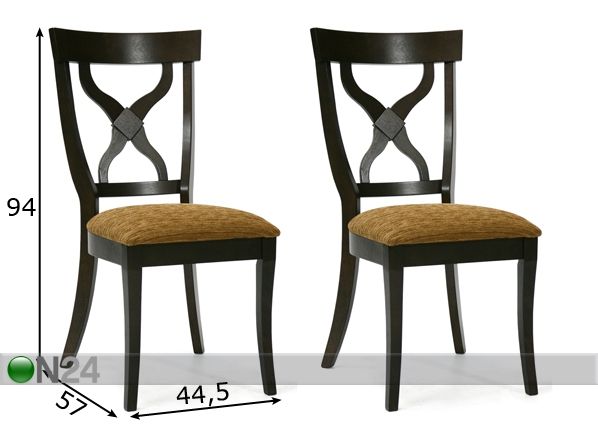 Комплект стульев Lenna, 2 шт размеры