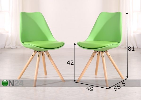 Комплект стульев Maryland, 2 шт размеры
