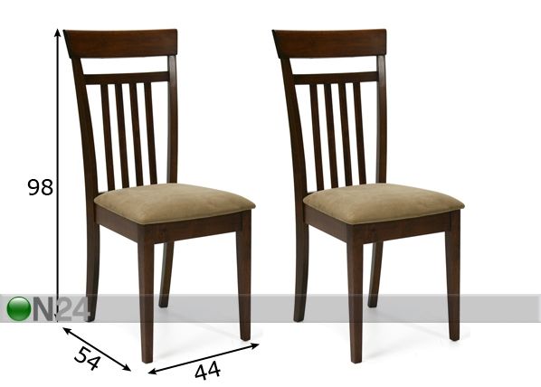 Комплект стульев Mix & Match, 2 шт размеры