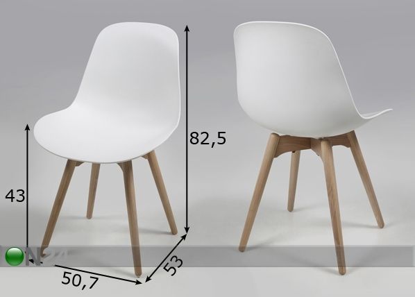 Комплект стульев Scramble 2 шт размеры