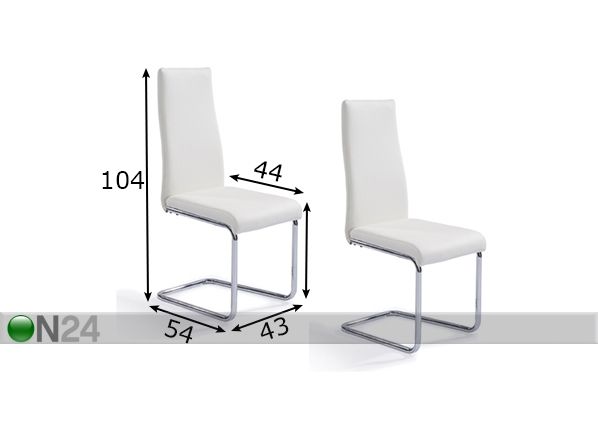 Комплект стульев Silva, 2 шт размеры