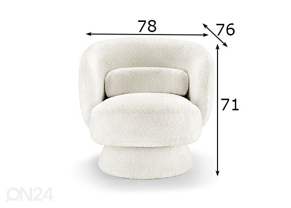 Кресло Bossa Nova размеры