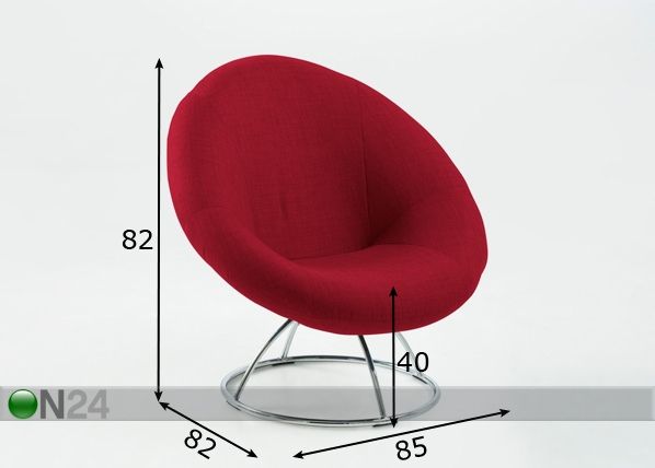 Кресло Garcia размеры