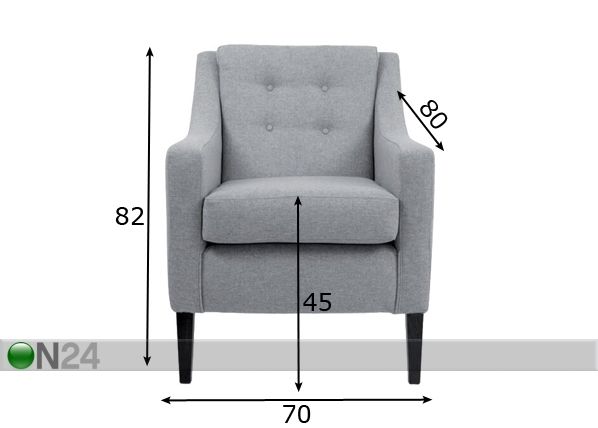 Кресло Haag размеры