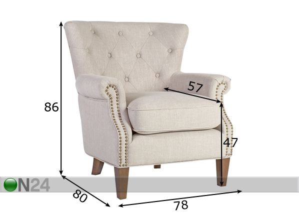 Кресло Holmes размеры