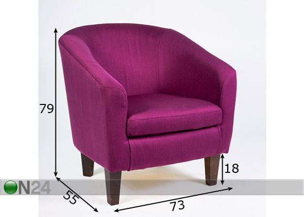 Кресло Jana размеры