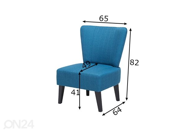 Кресло Kenya размеры