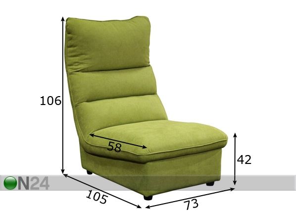 Кресло Spicy A1 размеры