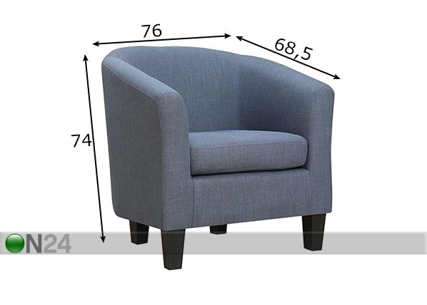 Кресло Wester размеры