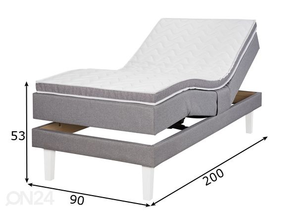 Кровать моторная Visco Delux 90x200 cm размеры