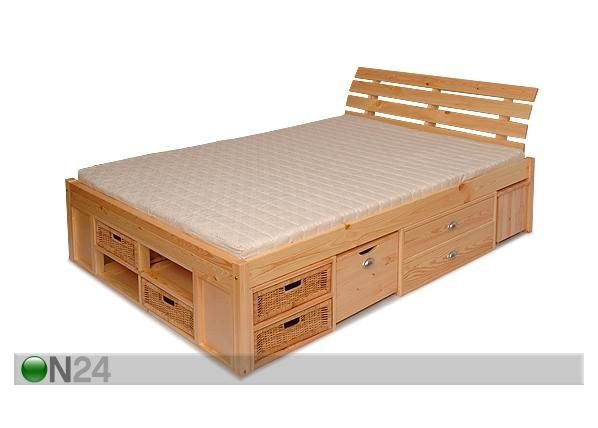 Кровать с изголовьем Lunia 140x200 cm