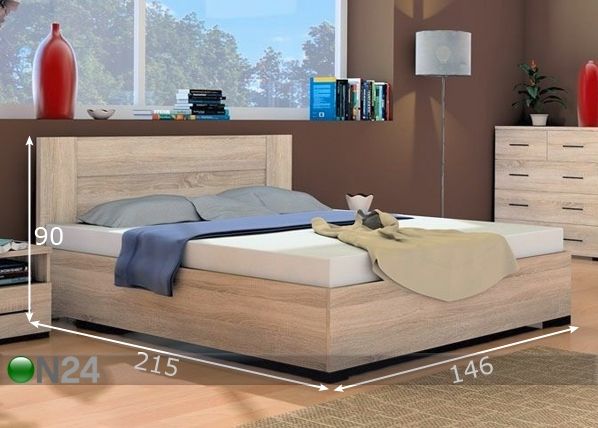 Кровать с ящиком Inova 140x200 cm размеры