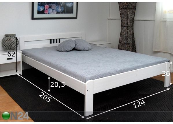 Кровать Atlanta 120x200 cm размеры