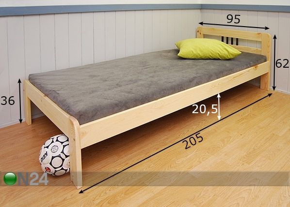 Кровать Atlanta 90x200 cm размеры