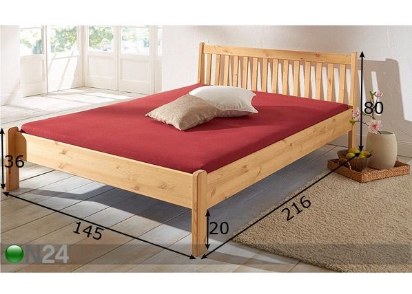Кровать Bella 140x200 cm размеры