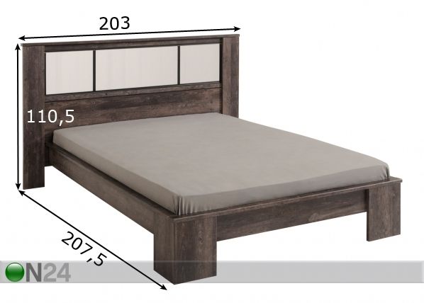 Кровать Belleville 160x200 cm размеры
