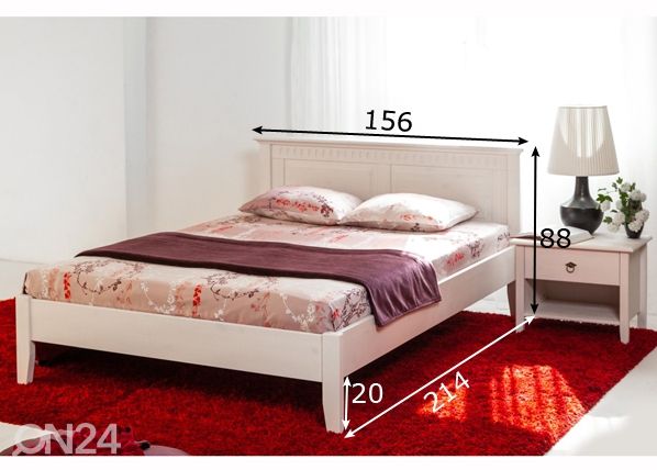 Кровать Bern 140x200 cm размеры