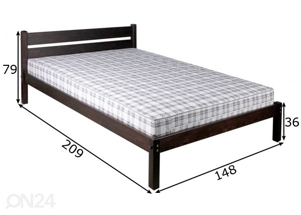 Кровать City Style 140x200 cm размеры