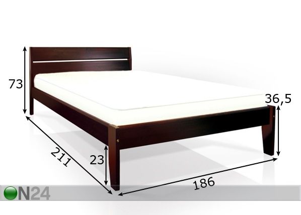 Кровать Classic 2 берёза 180x200 cm размеры