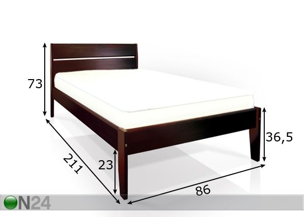 Кровать Classic 2 берёза 80x200 cm размеры