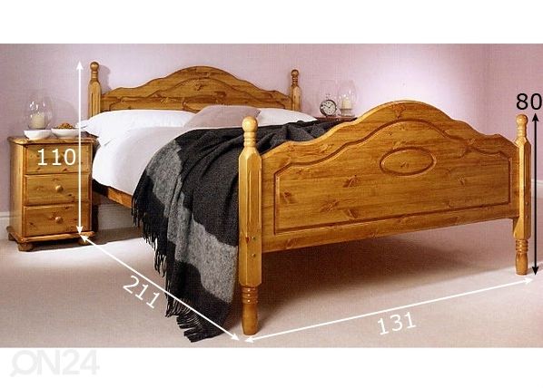 Кровать Corrib 122x200 cm размеры