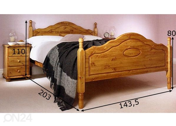 Кровать Corrib 137x190 cm размеры