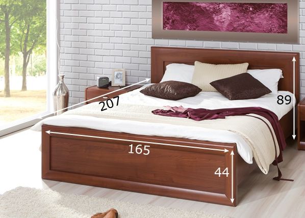 Кровать Dover 160x200 cm размеры