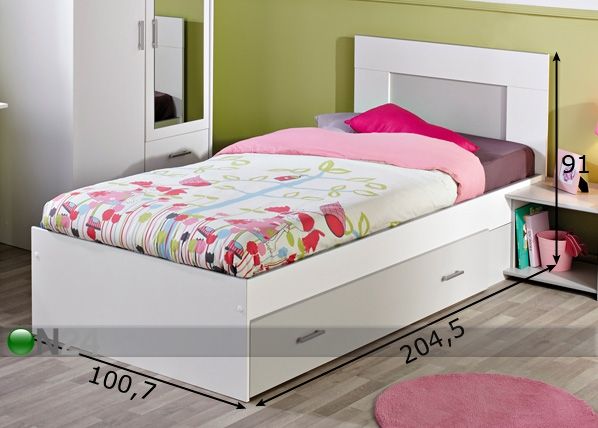 Кровать Easy 90x200 cm размеры