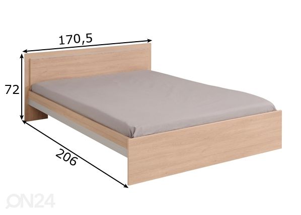 Кровать Ekko 160x200 cm размеры