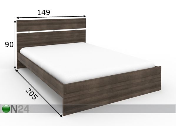 Кровать Galaxy 140x200 cm размеры