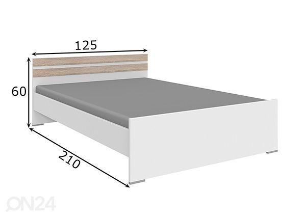 Кровать Joker 120x200 cm размеры