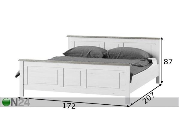 Кровать Lima 160x200 cm размеры