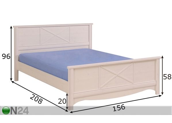 Кровать Marion 140x200 cm размеры