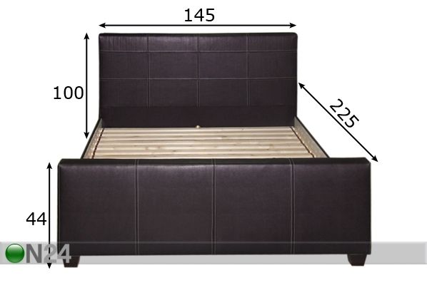 Кровать Mister 140x200 см размеры