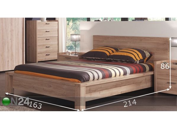 Кровать Mona 140x200 см размеры